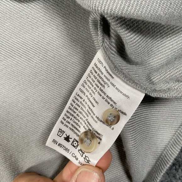 Outdoor Research Gray Feedback Flannel Twill Button Down Shirt Men's Size XL - Picture 5 of 9